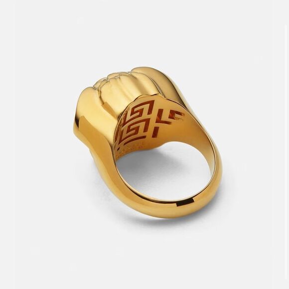 💛 NEW Versace Gold Medusa Ring - Picture 2 of 3